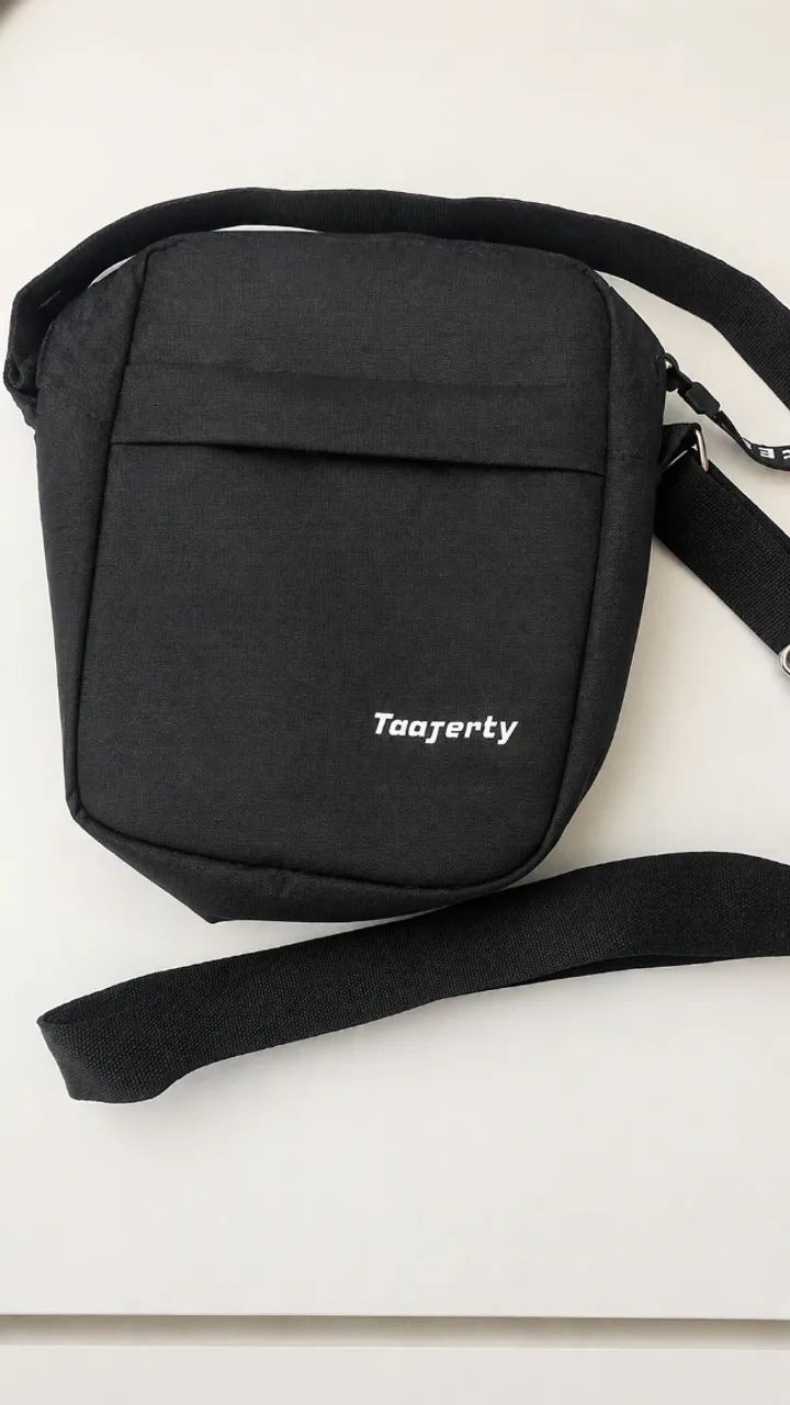 shoulder bag preta taajerty nova alça ajustável com zíper - Foto 2