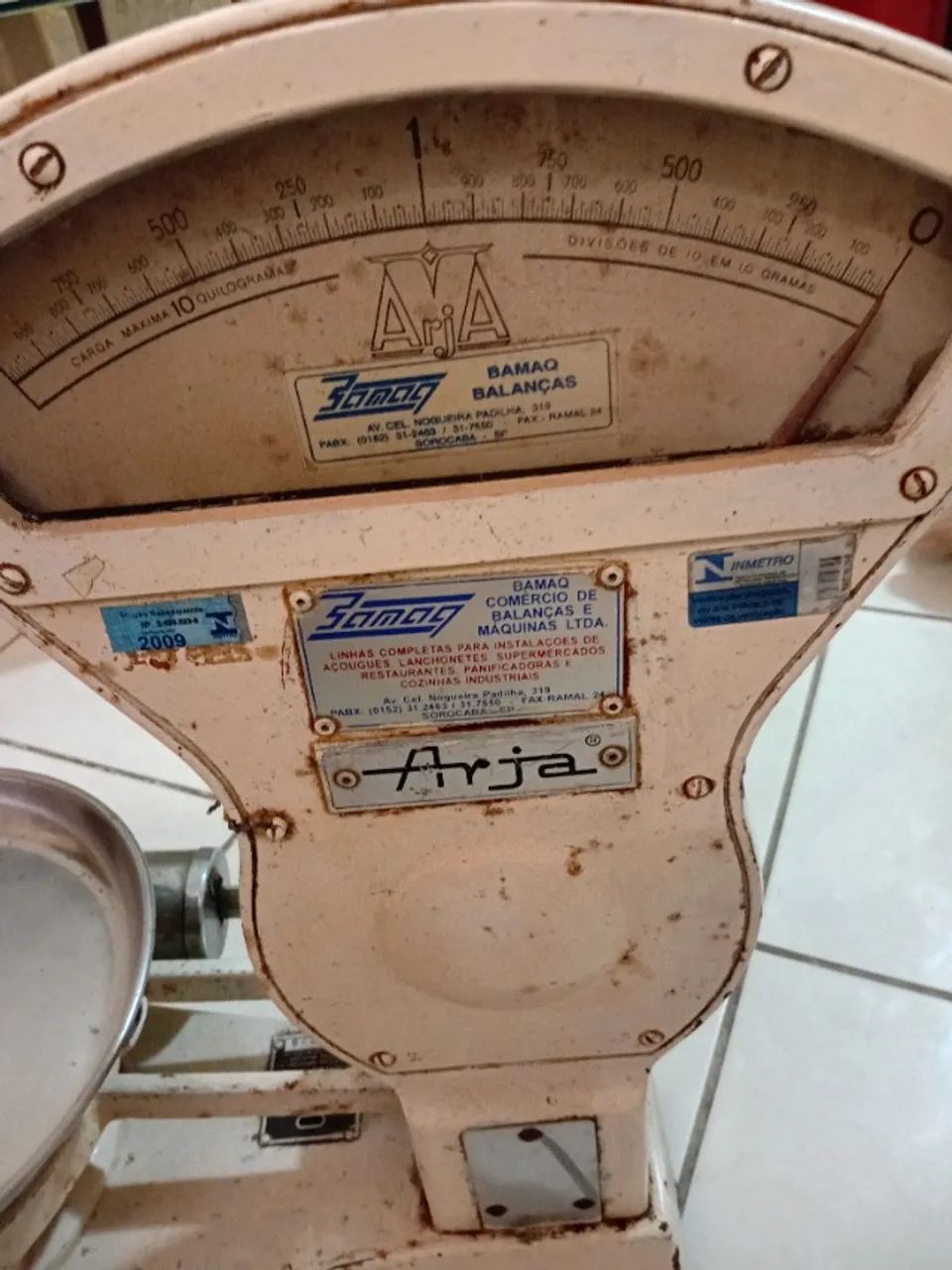 Balança Arja para 10 Kg antiga funcionando perfeitamente - Foto 2
