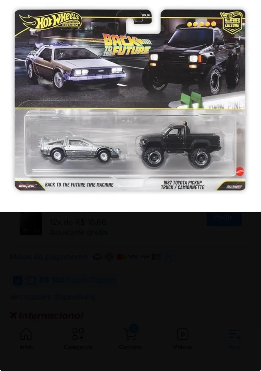 Hotwheels Coleção Delorean (Back to the Future, DMC e New Models) - Foto 3