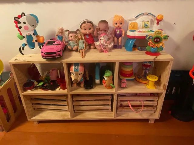 Estante de brinquedos - Oficina De Madeira Kids