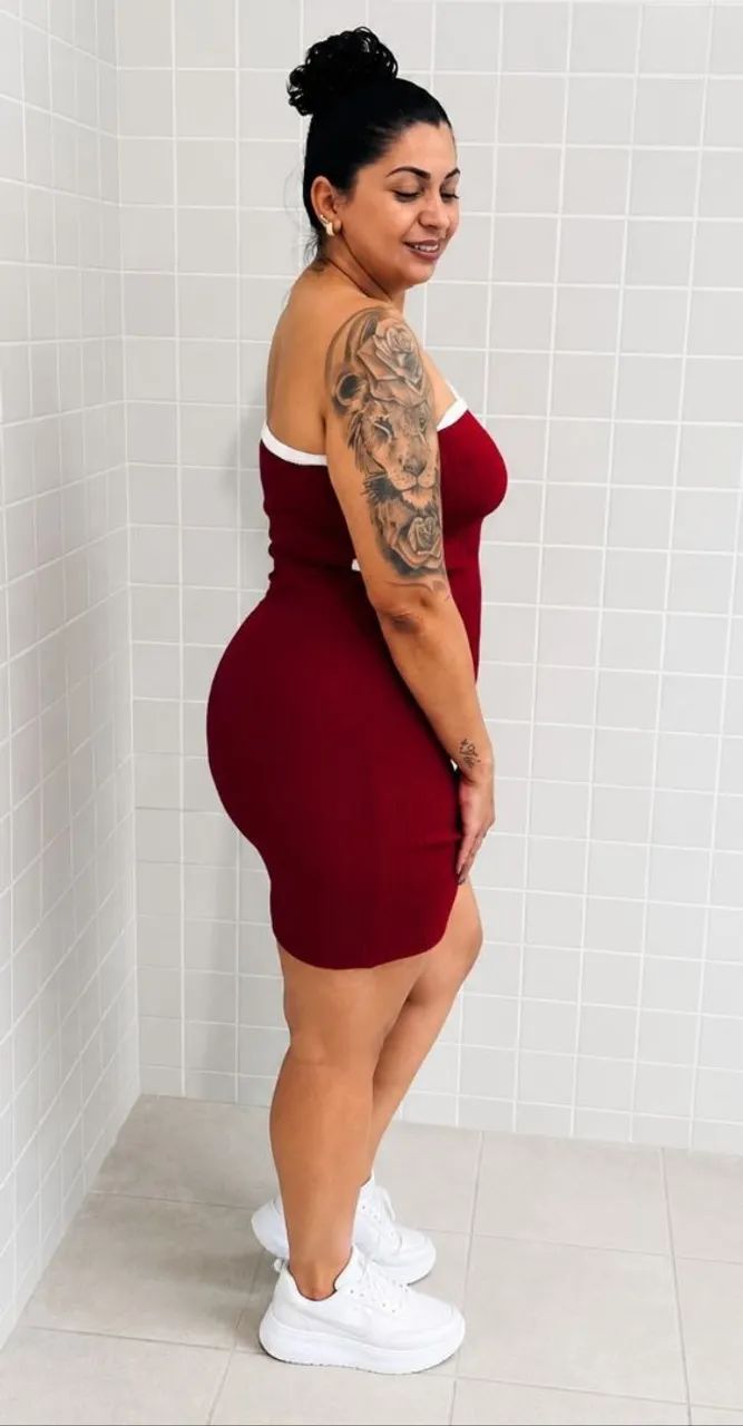 Vestido tomara que caia canelado - Foto 2