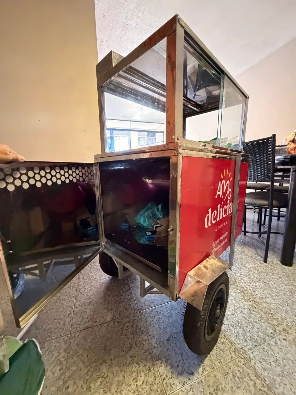 Carrinho expositor para bolos e doces - Foto 3