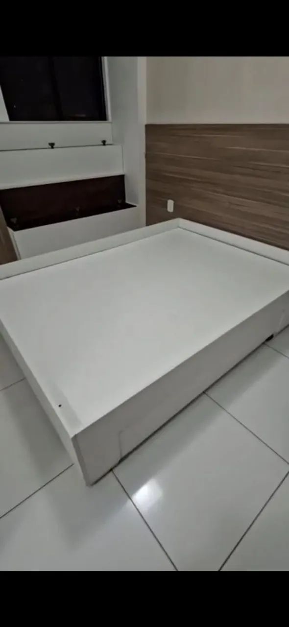 Base para colchão de casal em madeira 