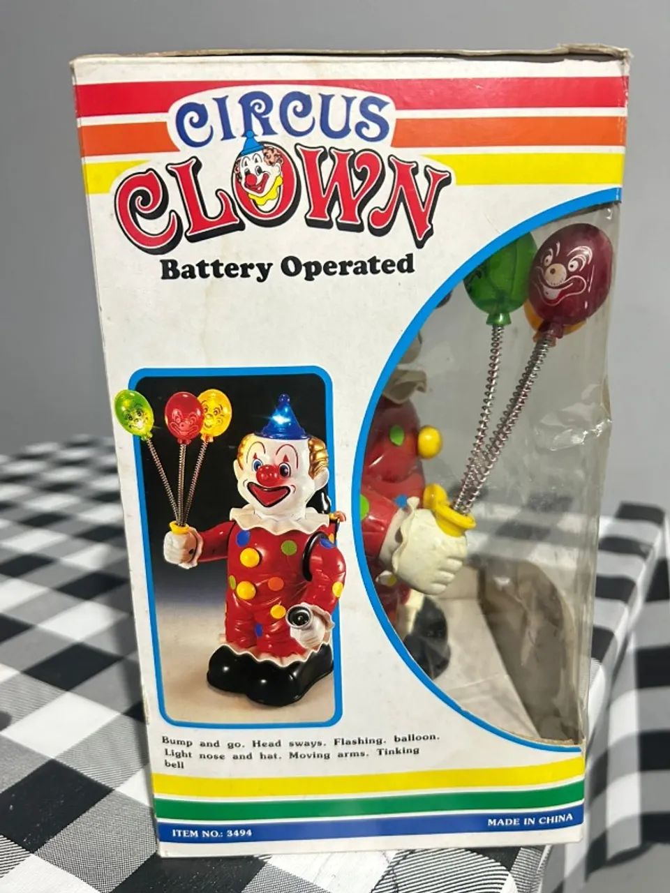 Brinquedo antigo anos 80 Circus Clown - Foto 2