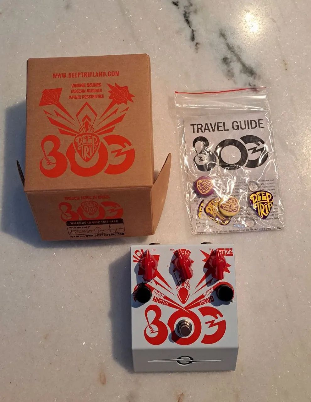その他 PEACE token fab Pedal Deep Trip BOG - O Fuzz Face definitivo (Estado de Novo
