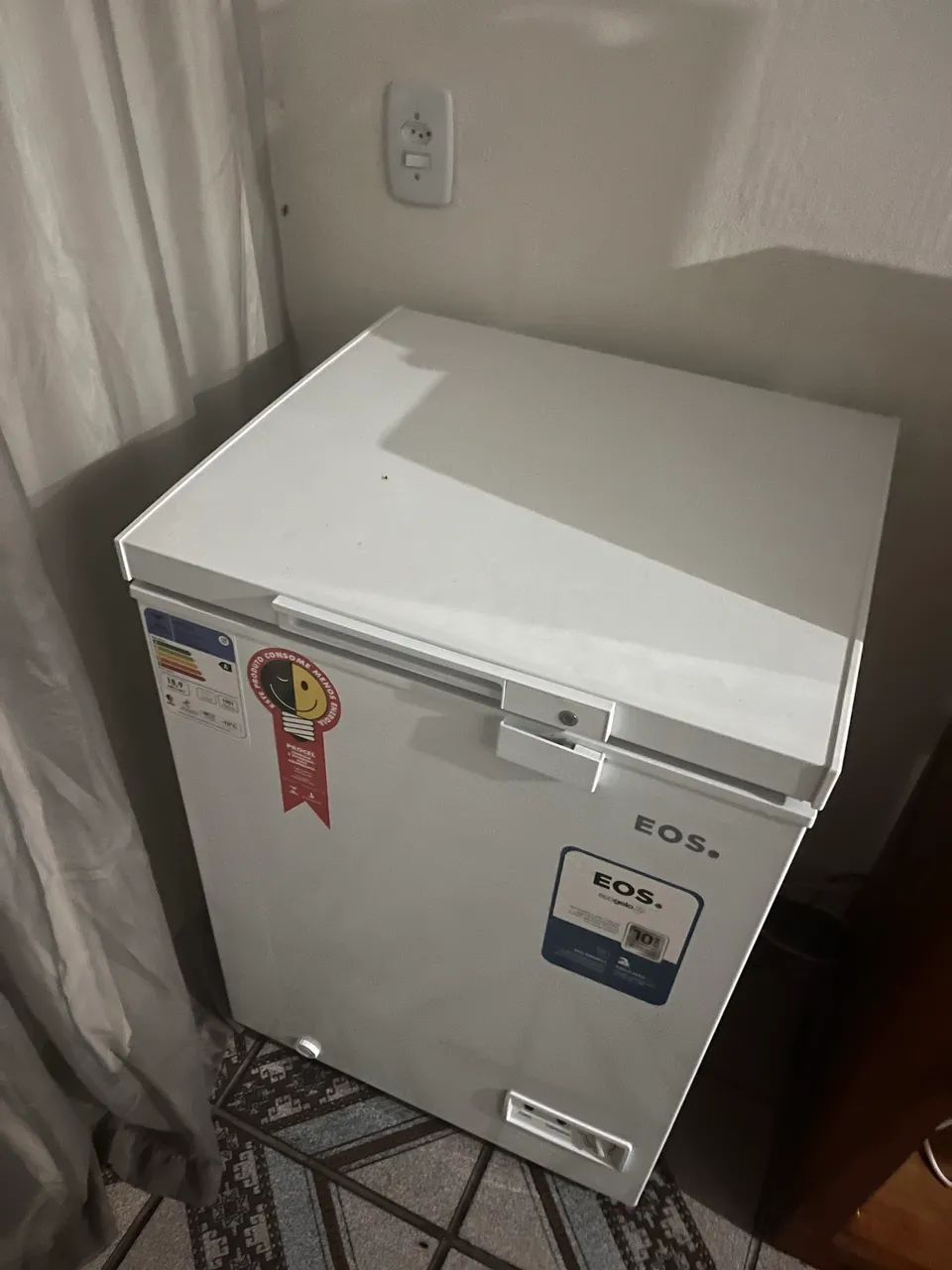 Freezer e Refrigerador Horizontal EOS 100 Litros EcoGelo EFH110X 220V