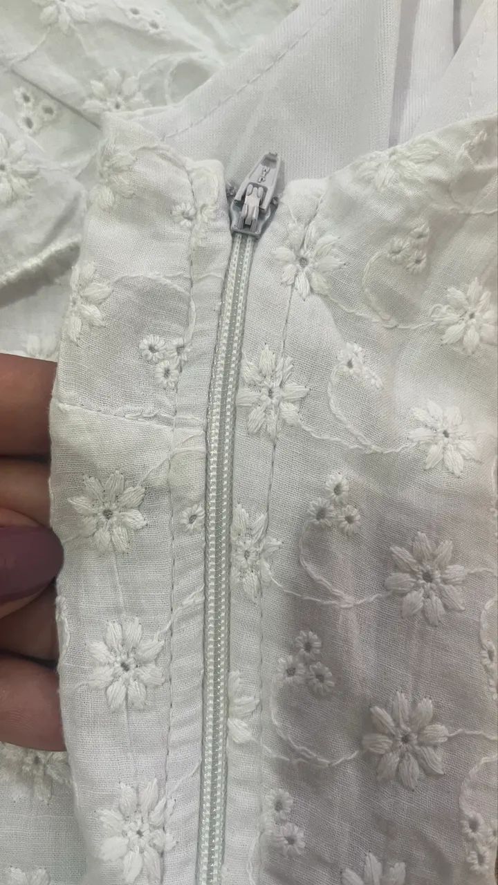 Vestido de cambraia branco  - Foto 3