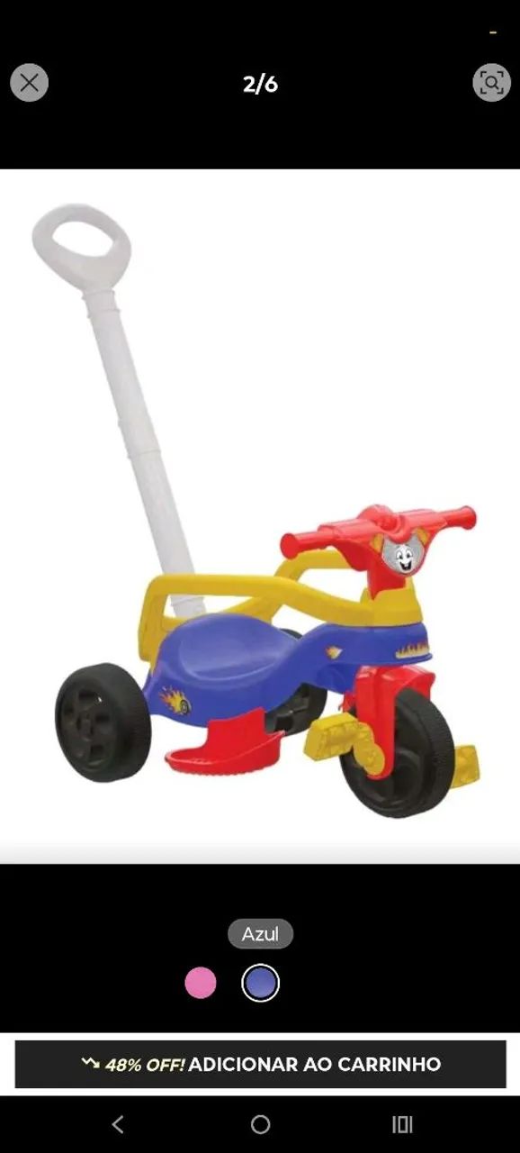 Venda de brinquedo triciclo novo ,nunca usado! - Foto 2