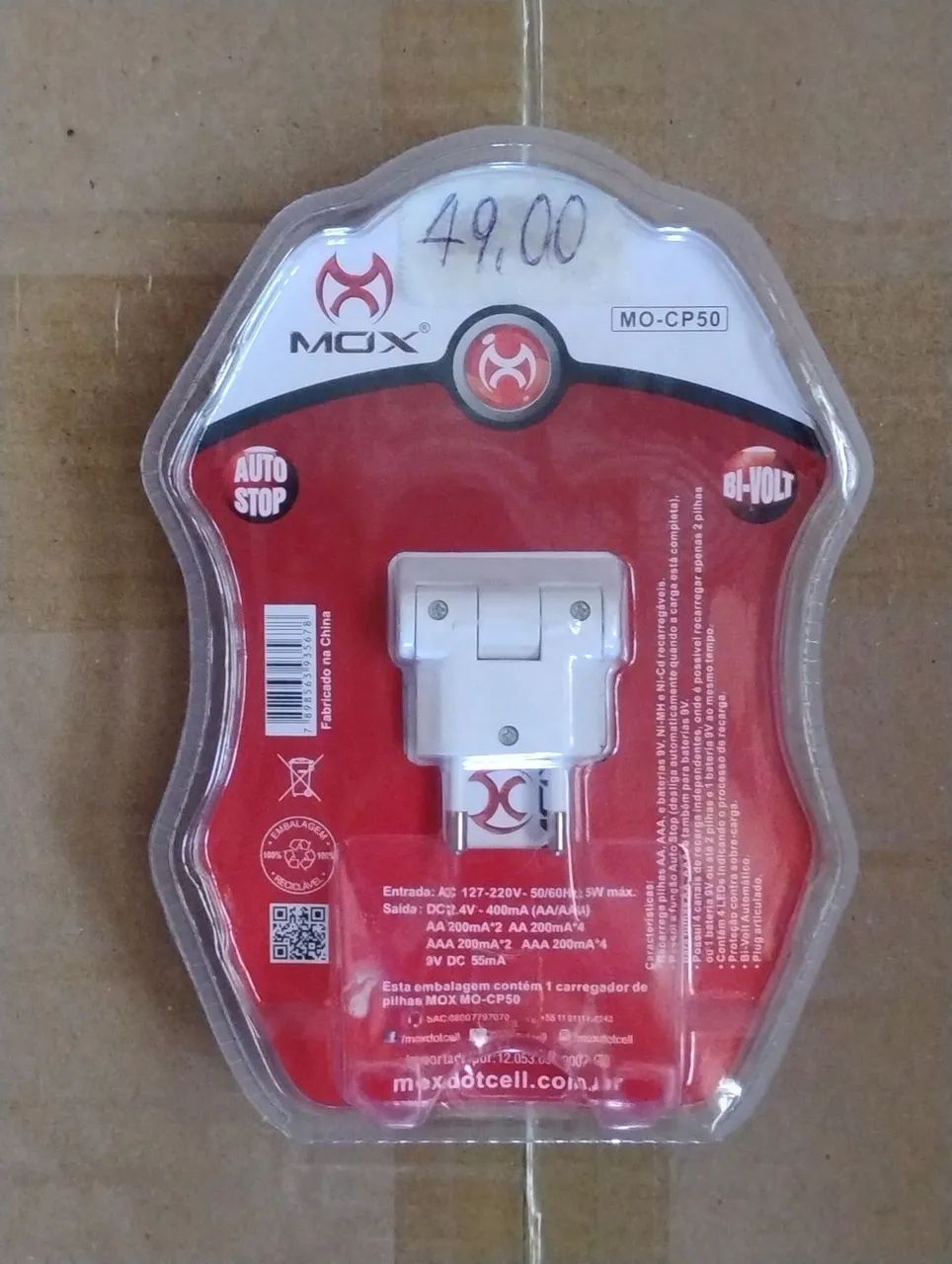 Carregador rápido para pilhas AA e AAA v9 recarregáveis - Foto 3