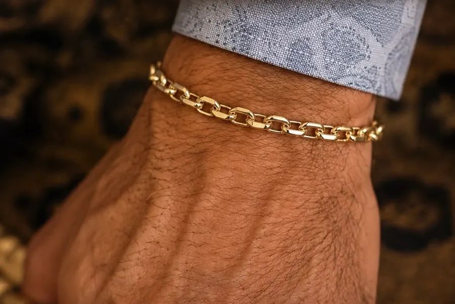 Pulseira Cadeado em Ouro 18k 750
