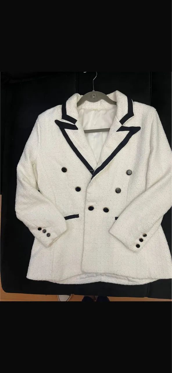 Blazer branco M - Foto 2