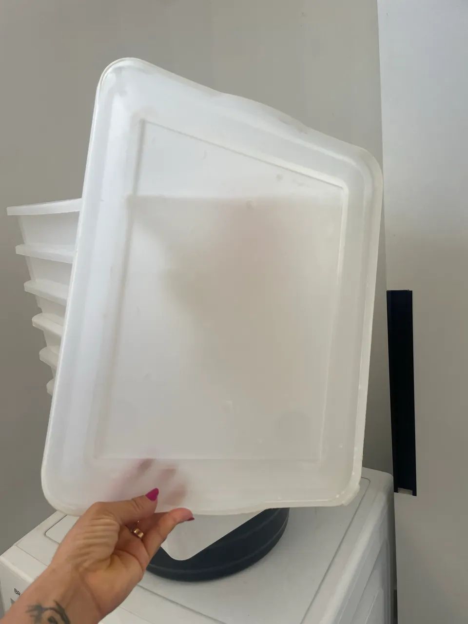 Kit 10 Potes Plásticos Grandes Pleion para Alimentos - 9L e 16,5L - Foto 5