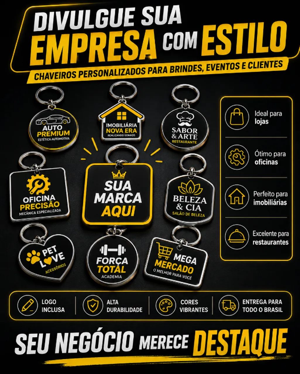 Chaveiros Personalizados para Empresas | Sua Marca Sempre com o Cliente - Foto 2