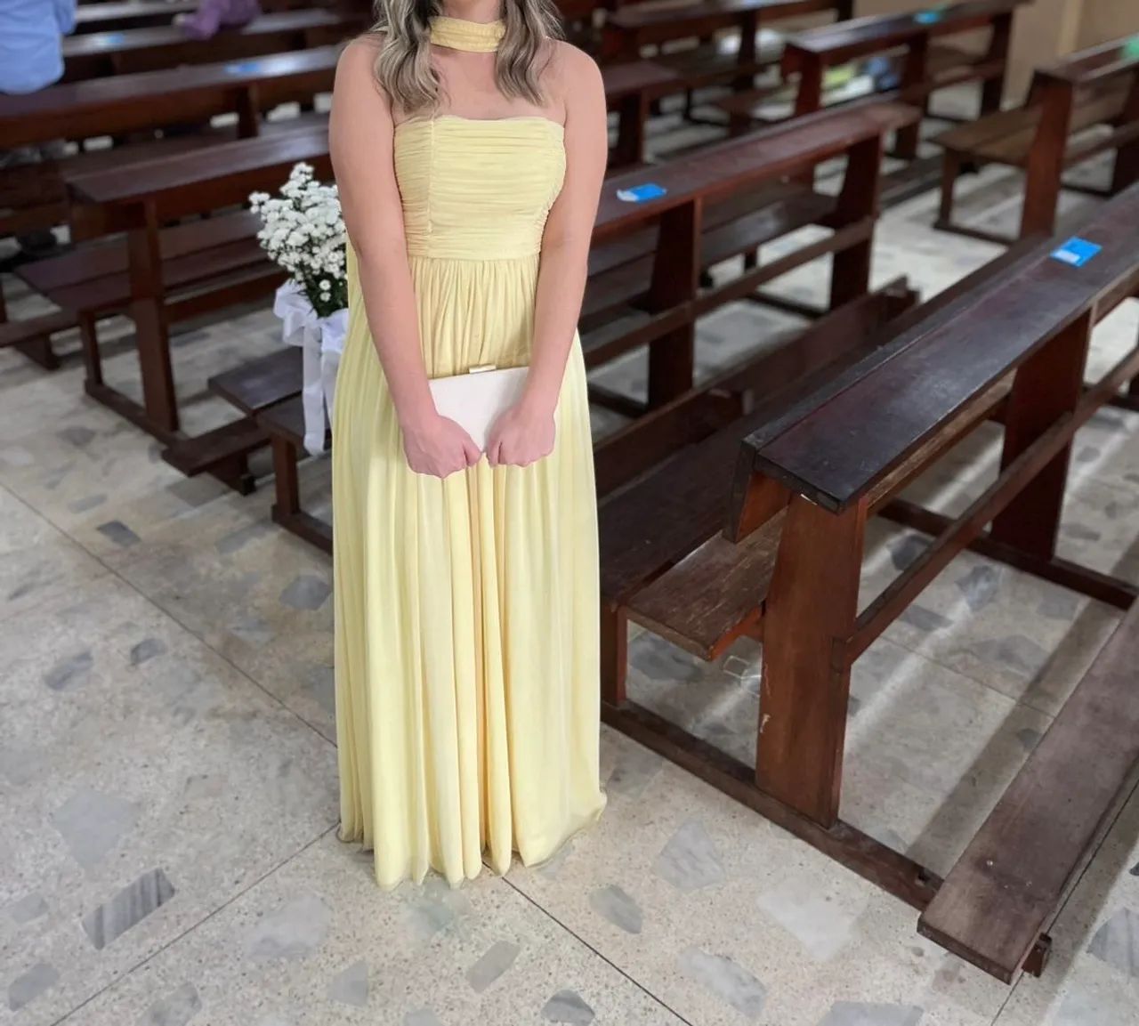 Vestido amarelo manteiga - Foto 2