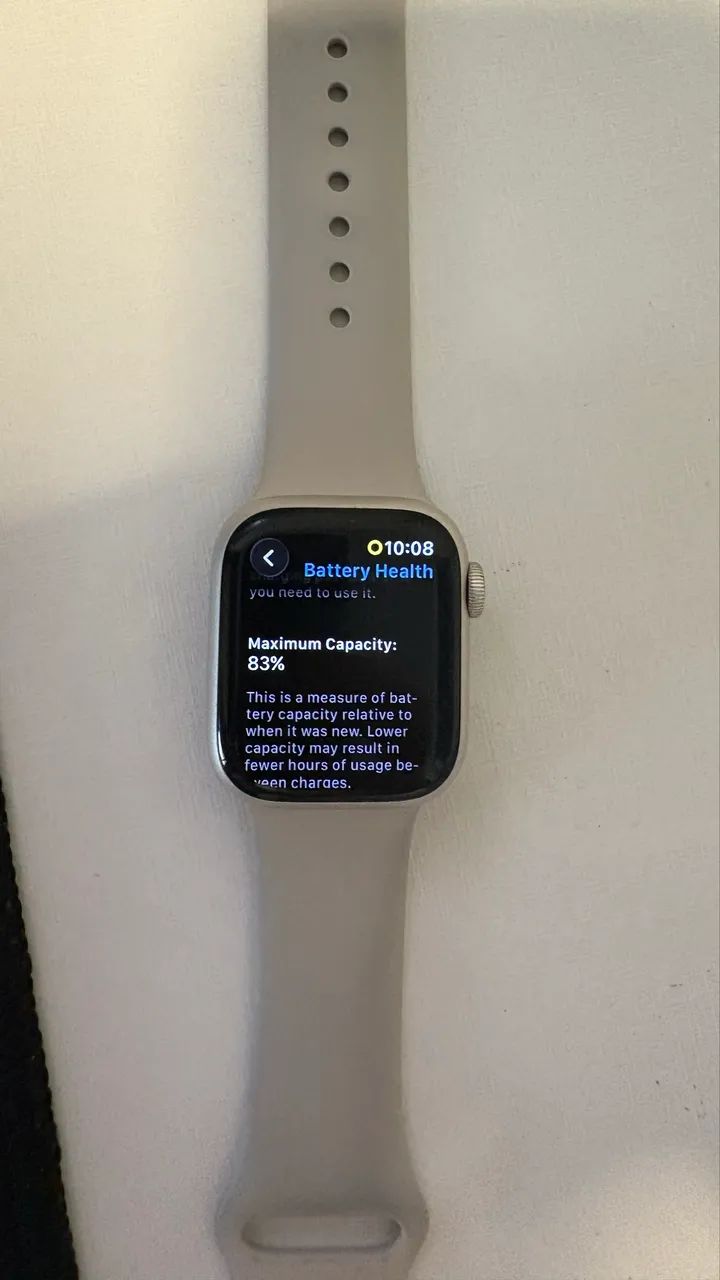 Apple Watch  série 7 original + pulseira original dourada - Foto 4