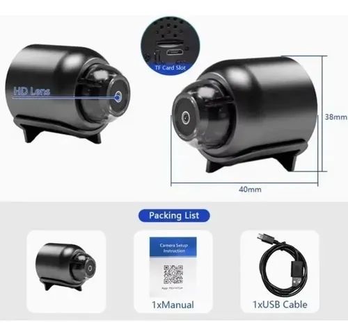 Mini Câmera X5 Espia 1080p Sem Fio Wi-fi Com Gravação - Foto 2