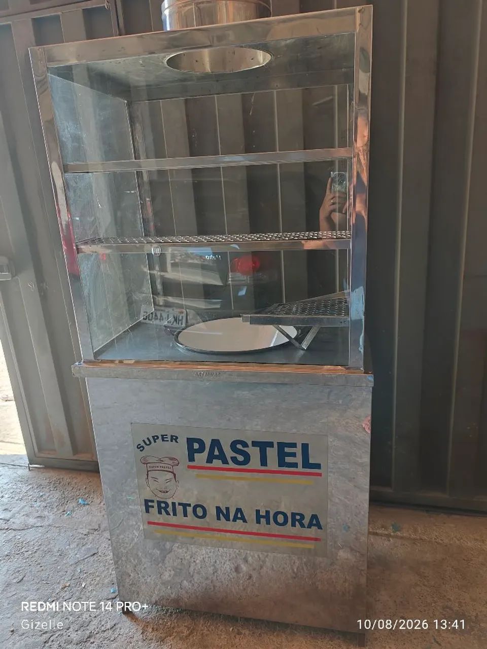 Pastelaria inox a gás com tacho- Usada