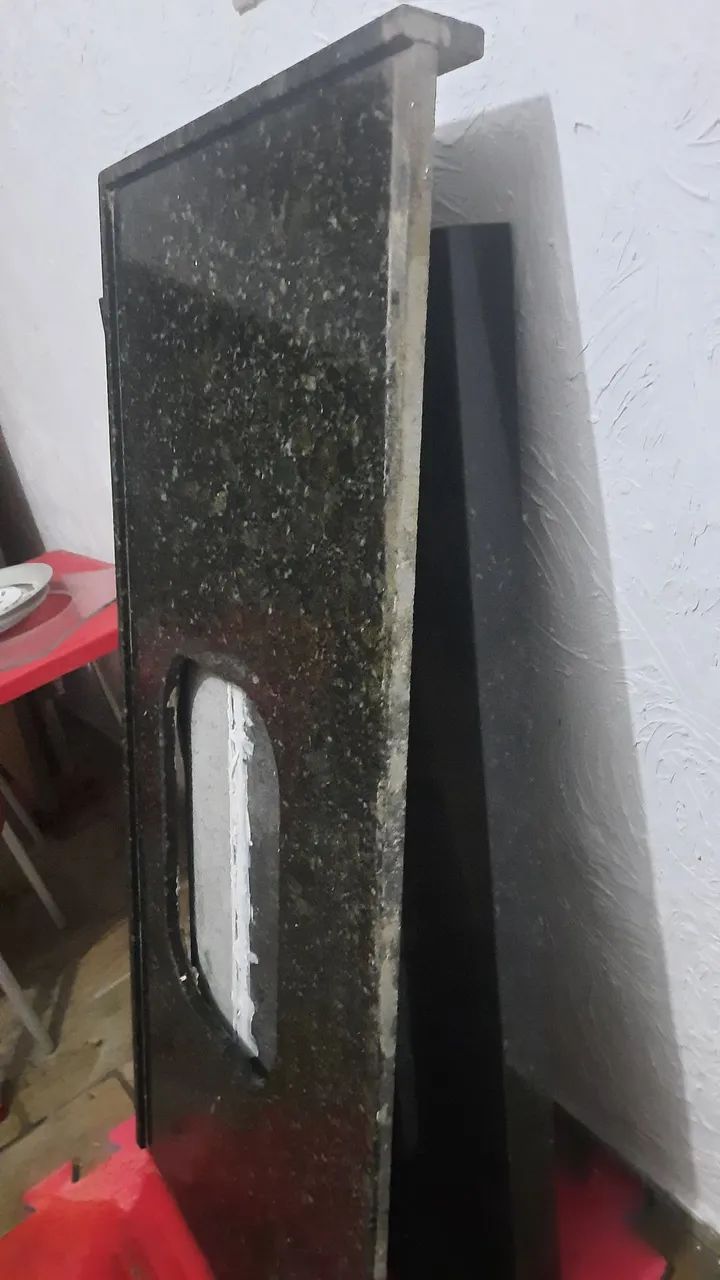 Balcão  em granito com Cuba inox