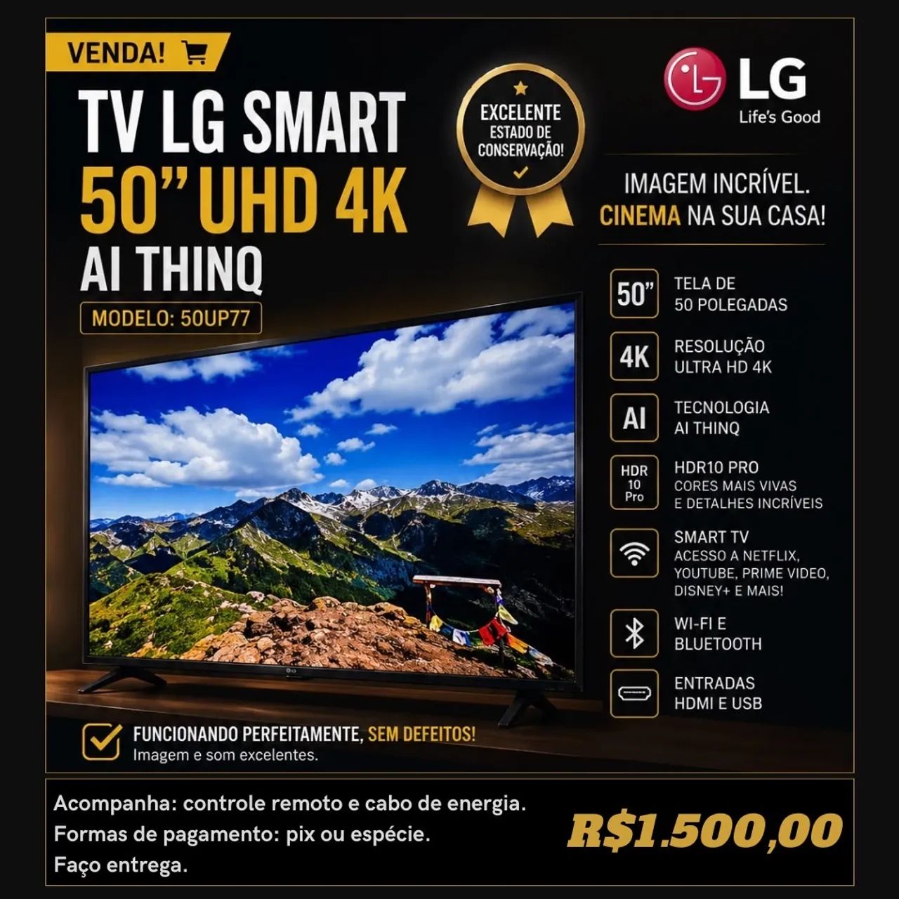 TV LG SMART 50? - Foto 4