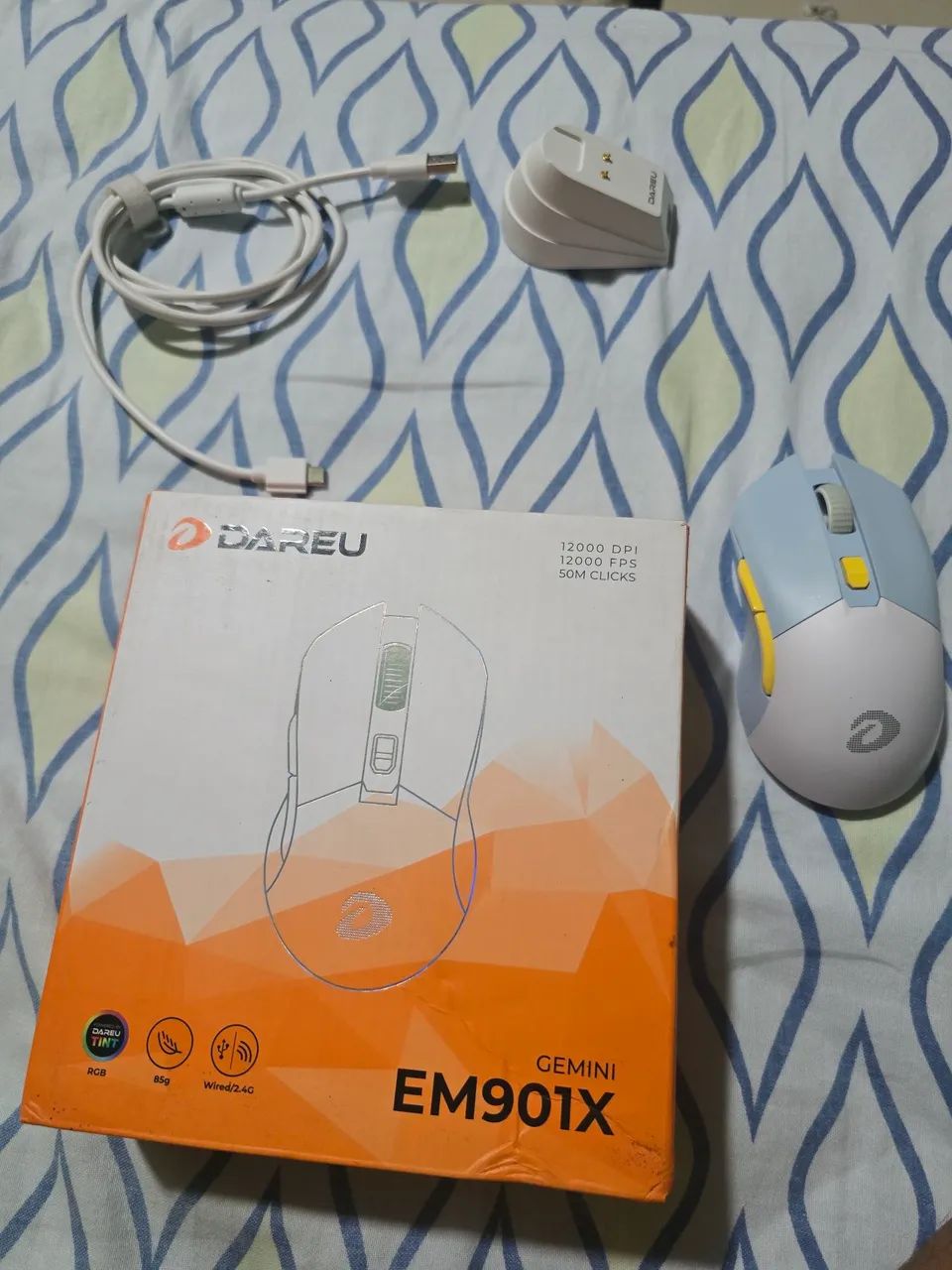 Mouse Dareu Tri-Mode (Fio, 2.4g, Bluetooth) - Foto 2