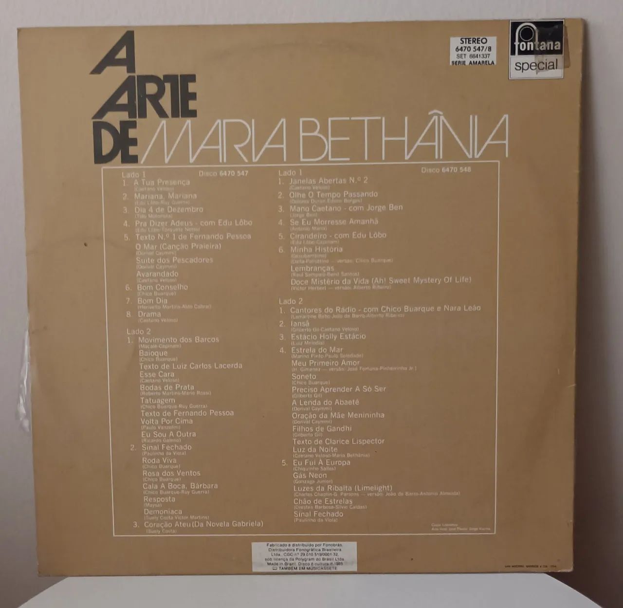 A arte de Maria Bethania. 2LPS.  - Foto 2