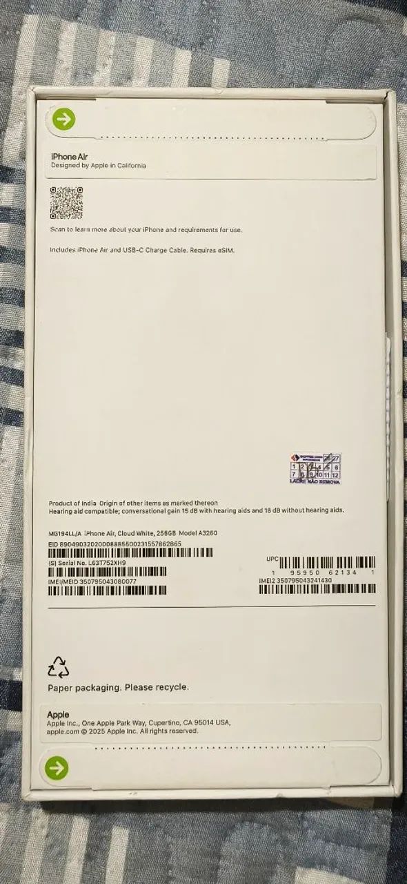 IPHONE 17 AIR 256GB  - Foto 2