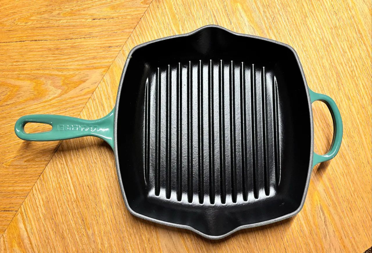 Panela Grelha Quadrada Signature 26cm - Le Creuset (Verde Oliva