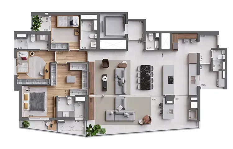 PLANTA 168m²