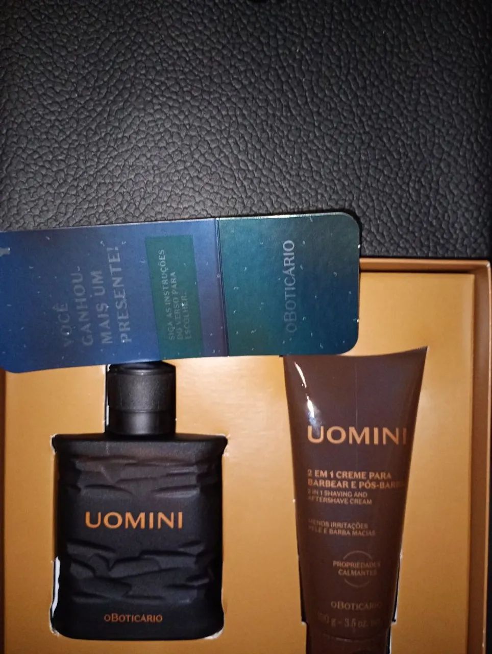 Vendo kit o boticário perfume UOMINI e creme de barbear UOMINI kit novo na caixa. - Foto 4