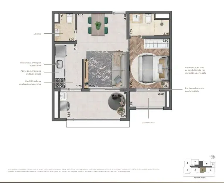 PLANTA 47m²