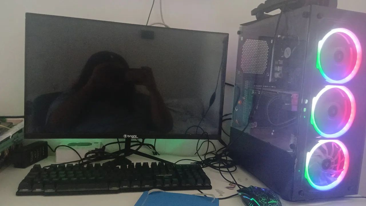 Computador Gamer Completo com Tela, teclado, mouse e headset - Foto 4