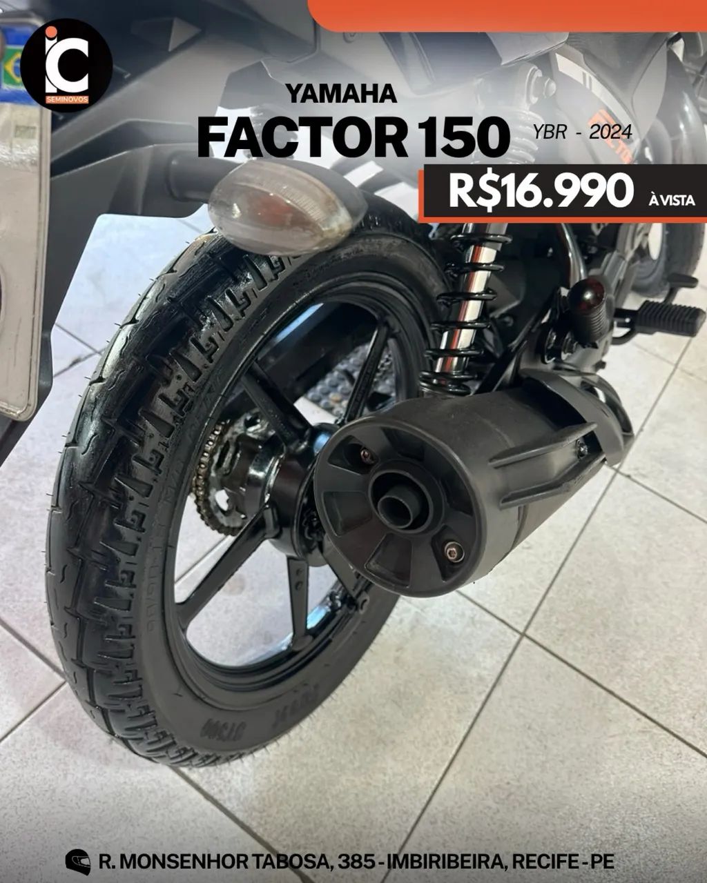 Yamaha ybr Factor 150 Ed 2024 flex completa  - Foto 4