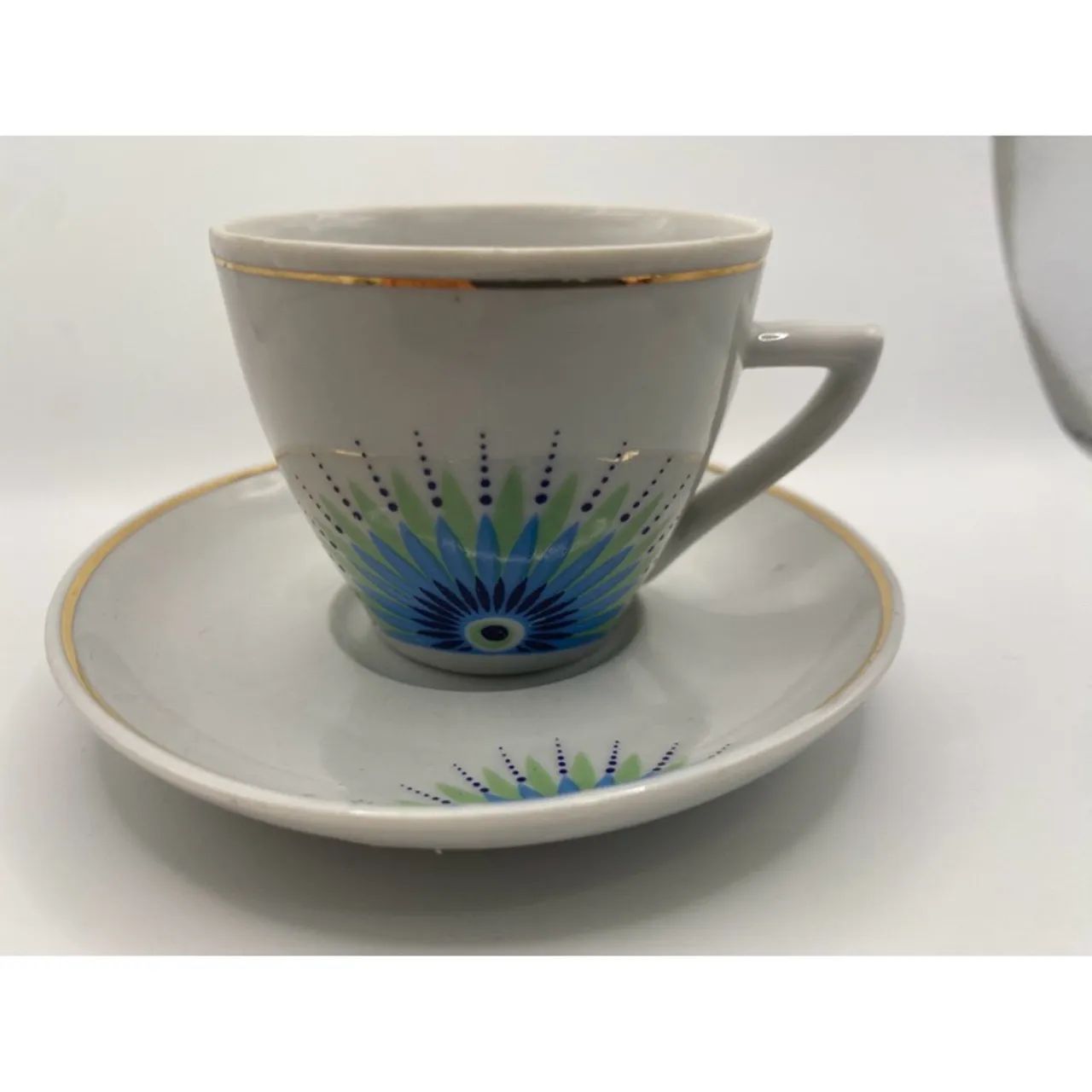 conjunto completo Café de Manhã com pinturas de olho nazar Pozzani Jundiaí Pçs 14. - Foto 5