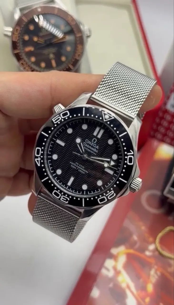 Omega Seamaster 42mm 2 pulseiras + Caixa Omega - Foto 3