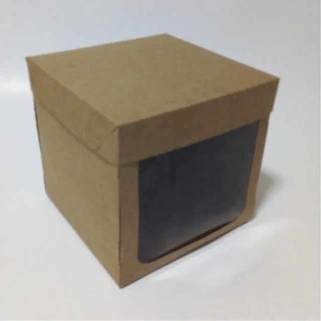Faca corte e vinco caixa alta com visor - n precisa de cola - 15x15 - Foto 2