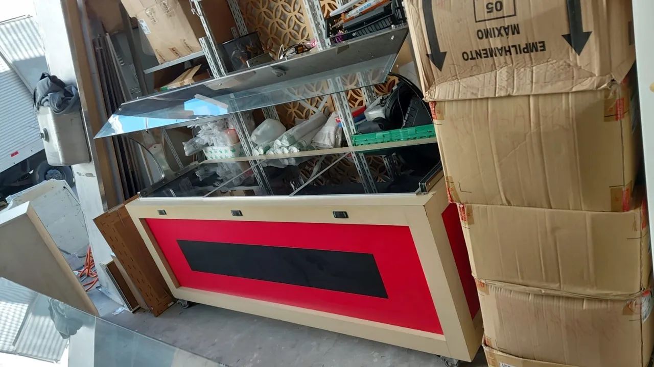 Balcão de buffet self-service aquecido 220v