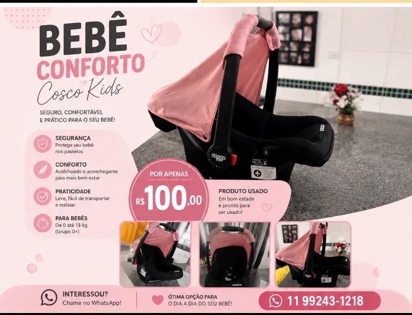 Vende-se bebê conforto 