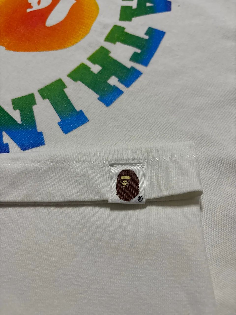 bape rainbow college tee - Foto 5