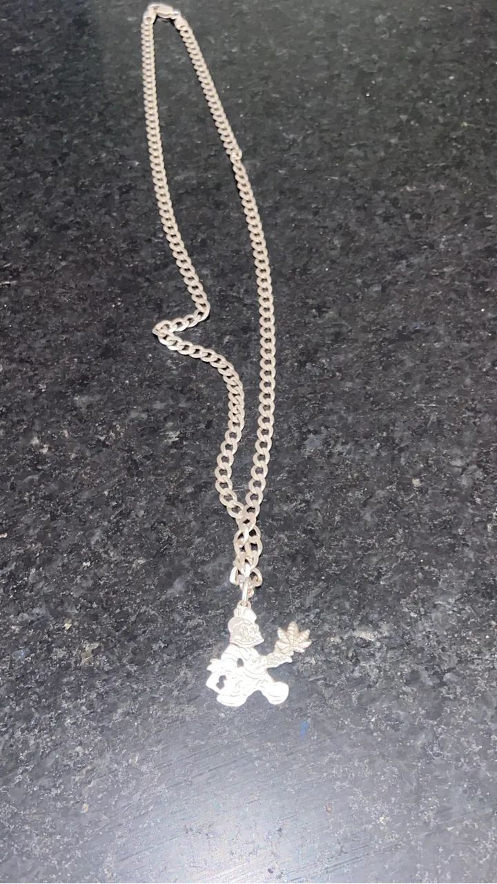 Cordão de prata 5 mm 50 centímetros 