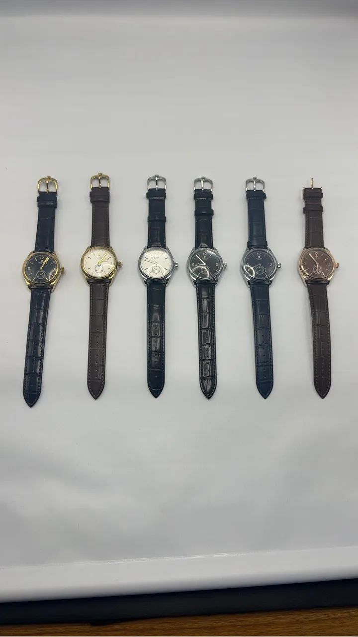 Relógio Masculino Rolex Couro Quartzo Fundo Transparente - Premium - Foto 4
