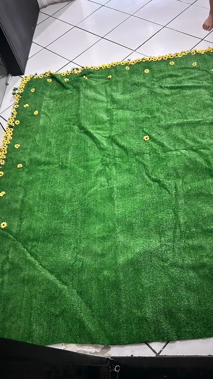 Grama sintética, ideal para decoração  - Foto 3