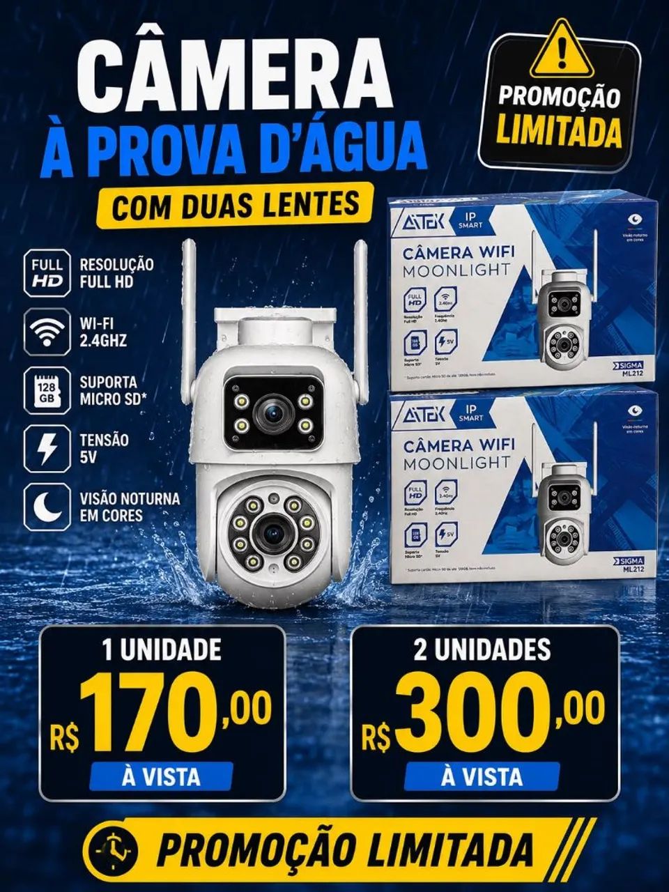 Câmera de segurança Wi-Fi  - Foto 2
