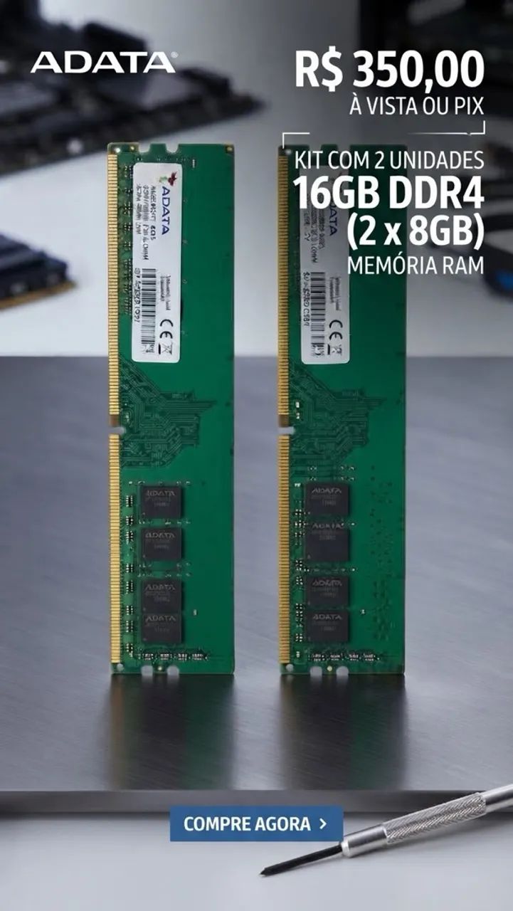 Memória ram 16gb ram 