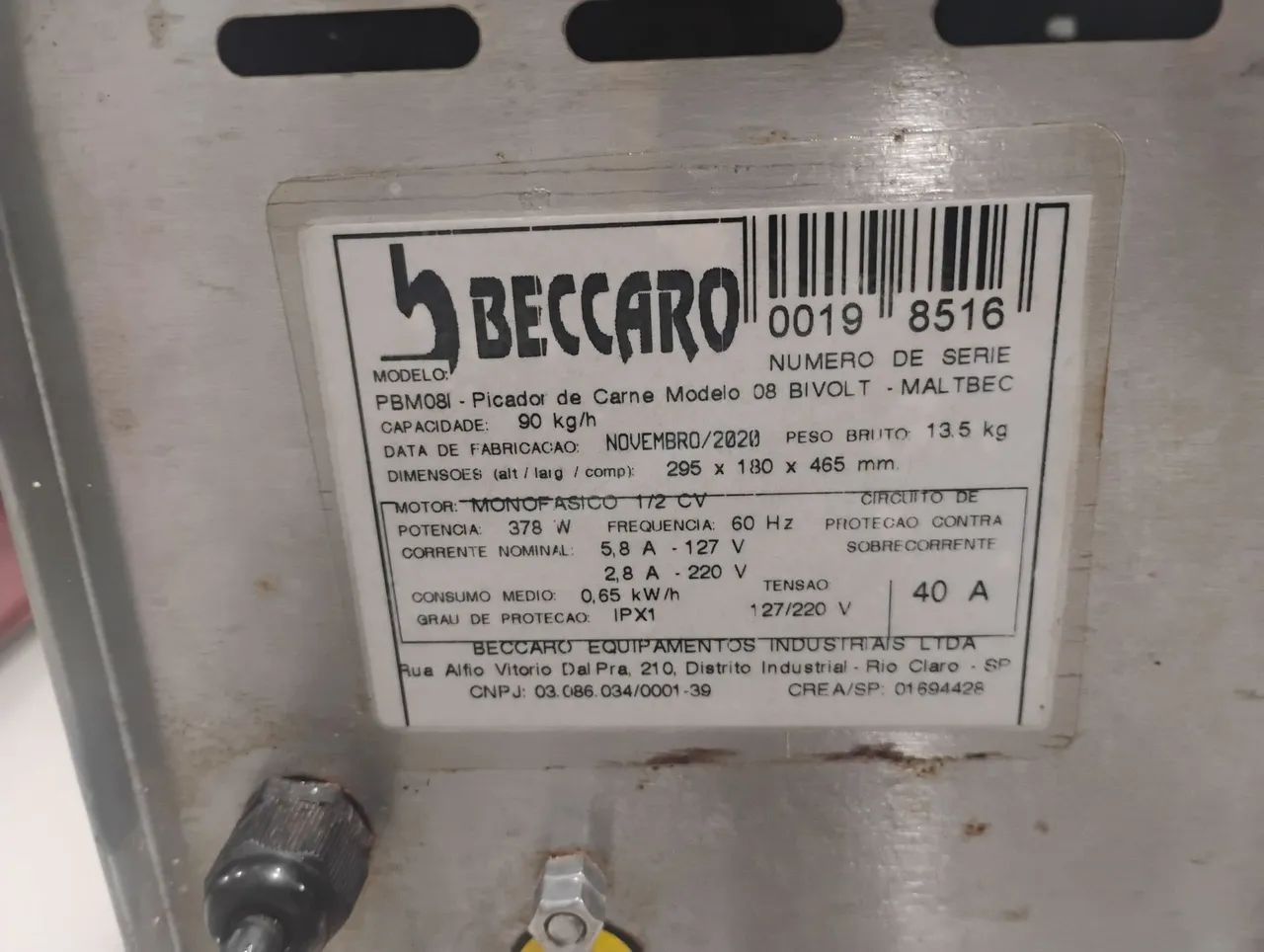 Moedor Beccaro Boca 8 bivolt  - Foto 3