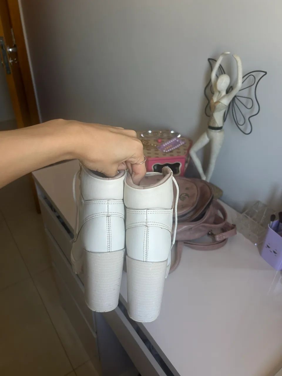 Coturno off white feminino - Foto 5