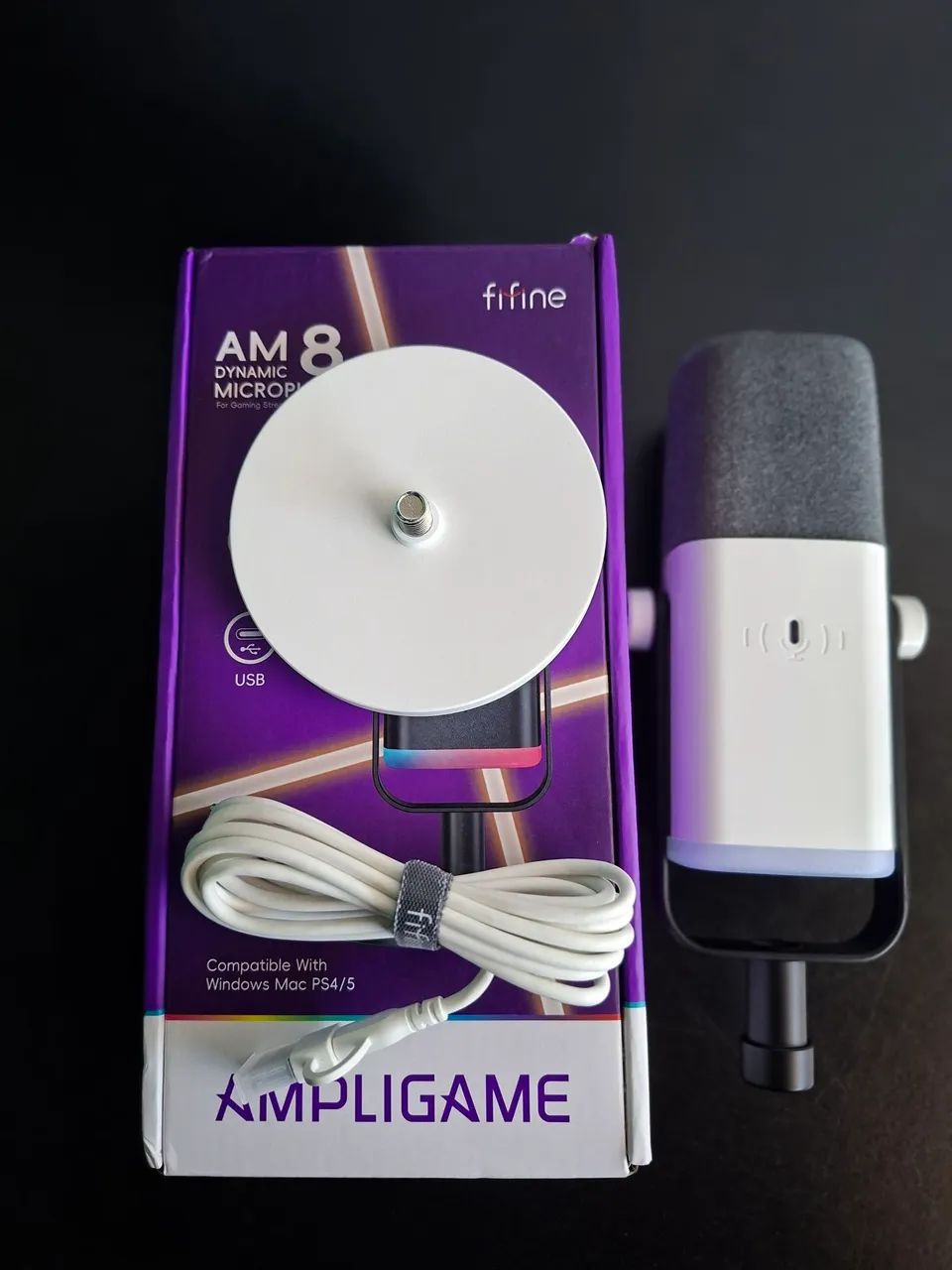 Microfone Fifine AM8 - Branco - Foto 2