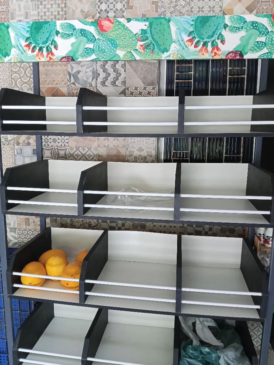 Expositor de frutas e verduras