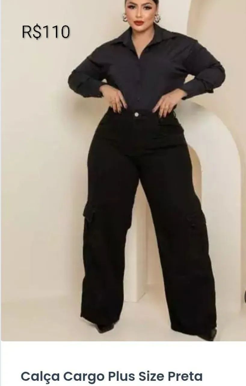 Calça cargo 4 bolsos - Foto 2