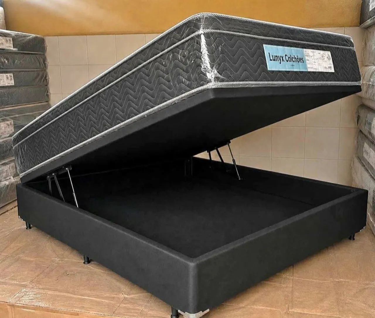 CAMA CASAL BOX COMPLETA FRETE GRÁTIS 