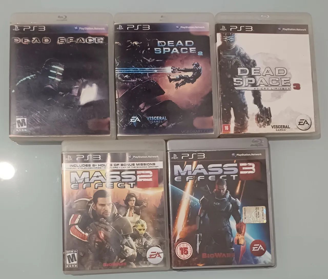 Coleção completa - Dead Space + Mass Effect (PS3)